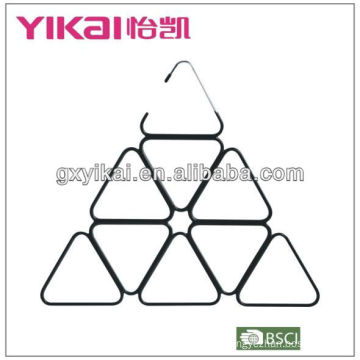 PVC coating space saving scarf hangers with good quality